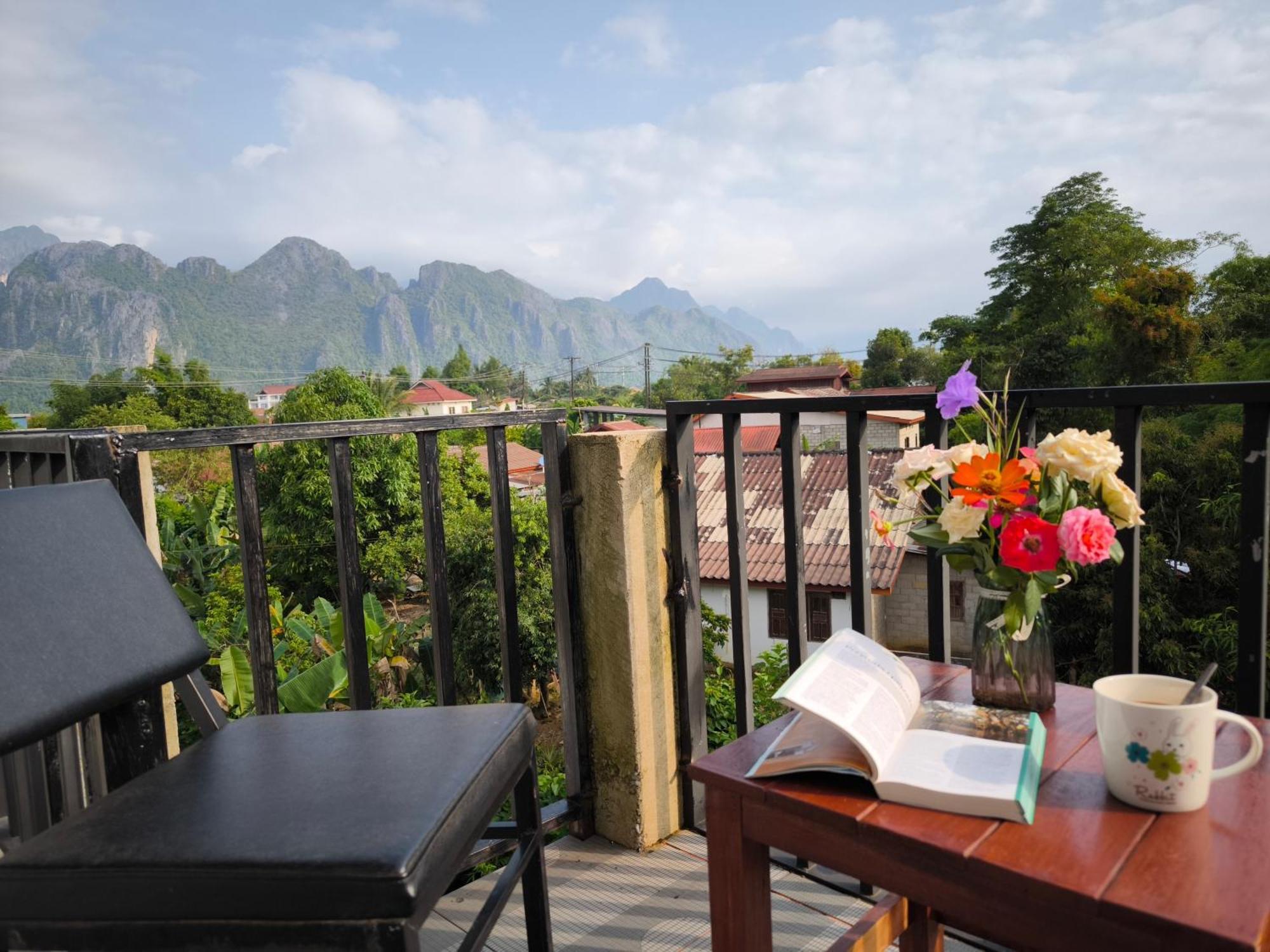 Dok Champa Resort Vang Vieng Exterior foto