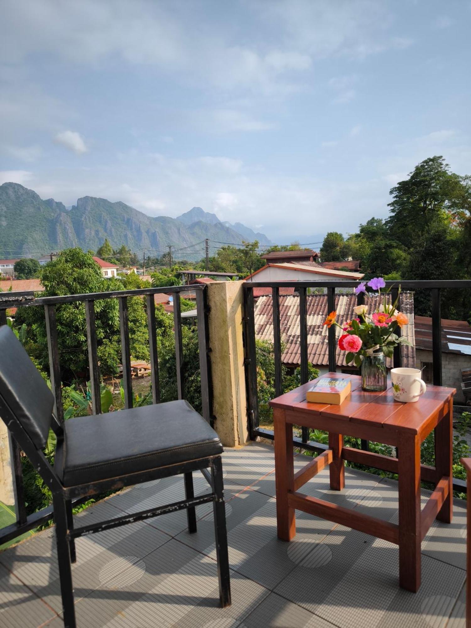 Dok Champa Resort Vang Vieng Exterior foto