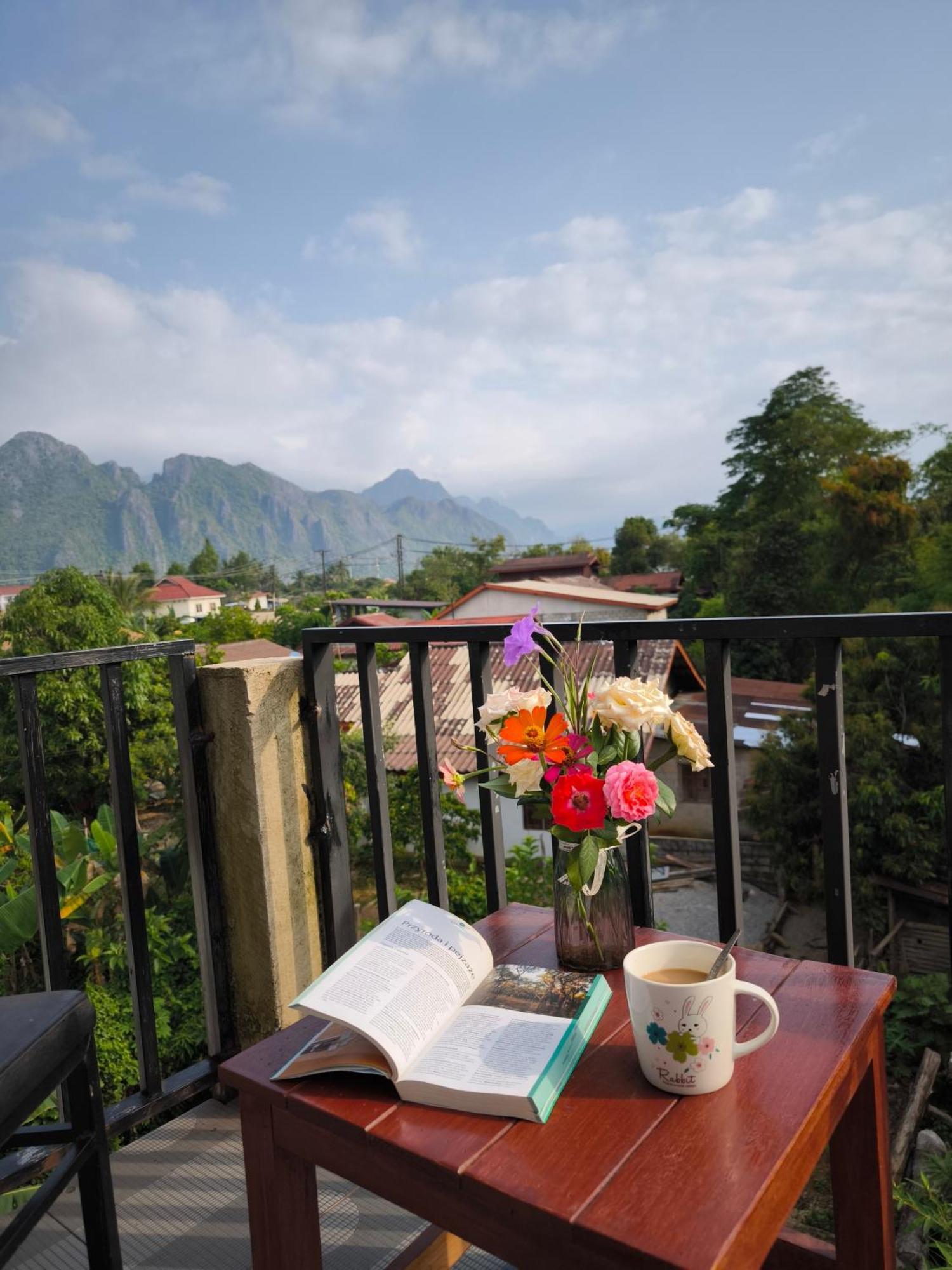 Dok Champa Resort Vang Vieng Exterior foto